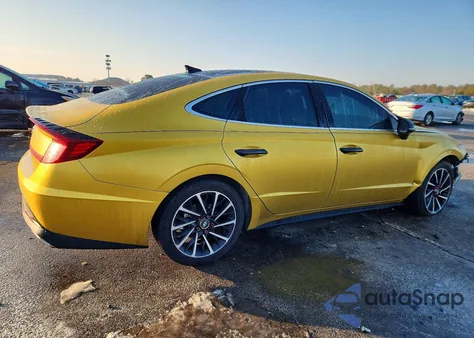2020 Hyundai Sonata Sel Plus z USA, uszkodzony, nr VIN 5NPEJ4J27LH016875